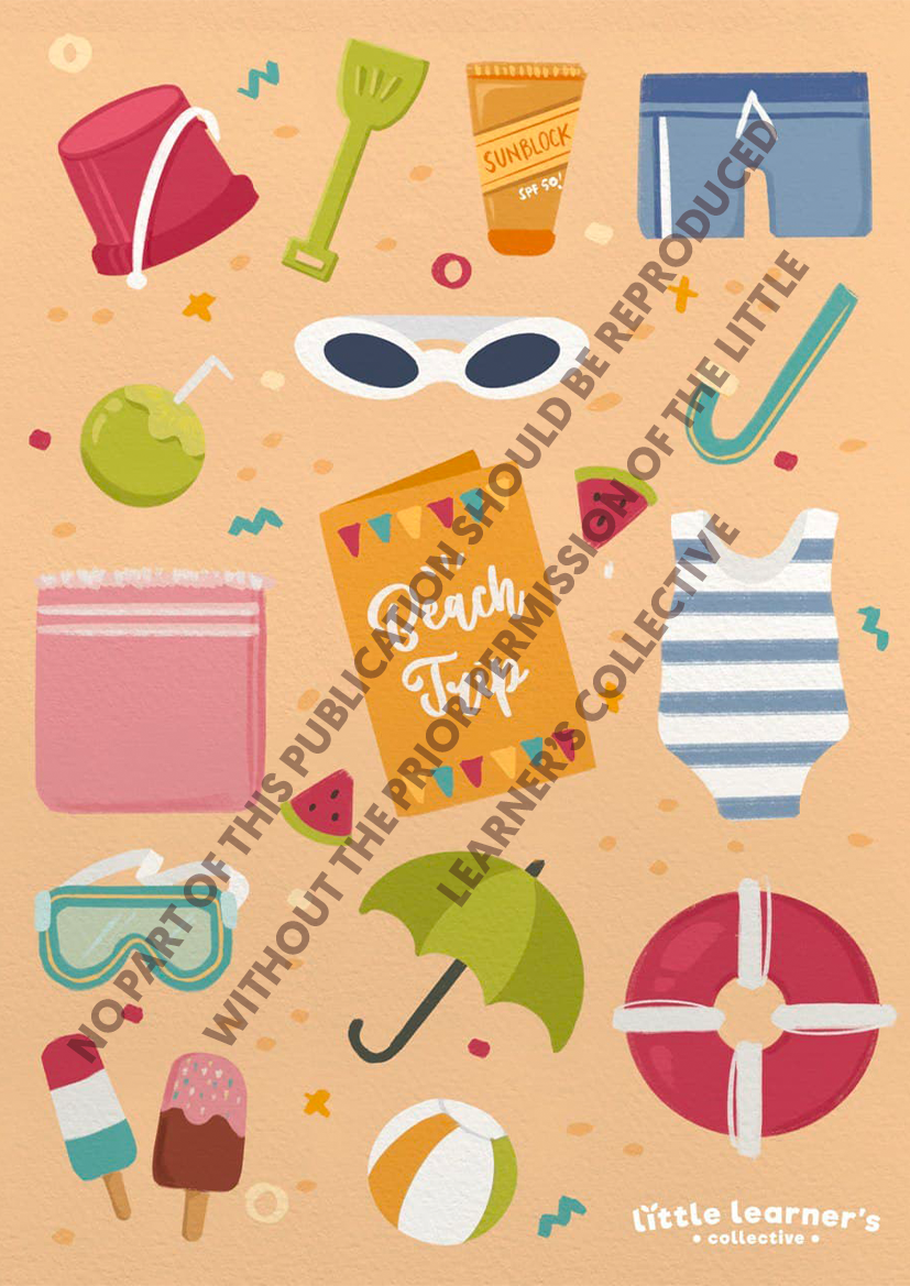 Lovely Items: Beach Trip Nursery Poster
