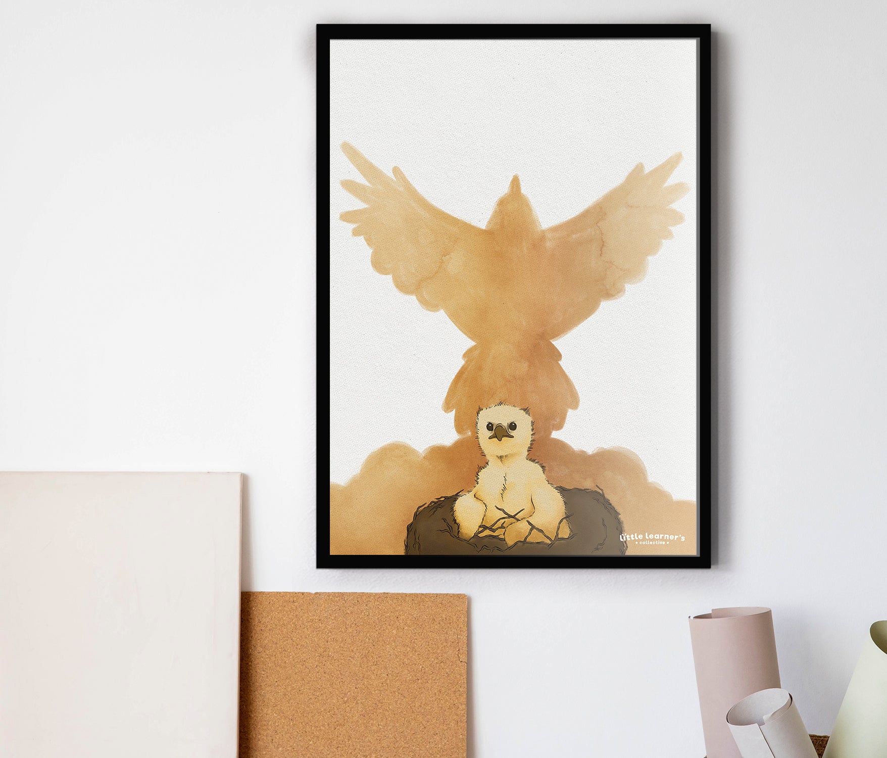 Animal Shadow: Eagle Nursery Poster