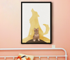 Load image into Gallery viewer, Animal Shadow: Wolf Nursery Poster