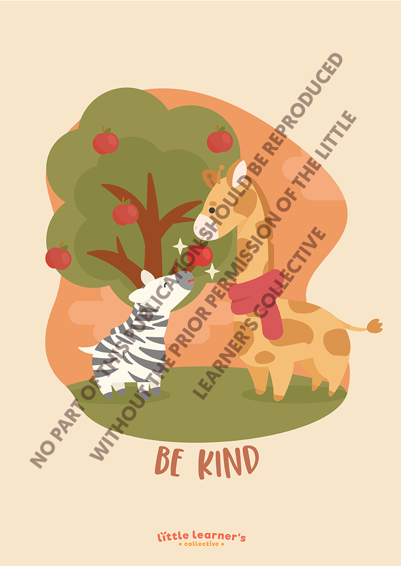 Little Scenes: Be Kind Nursery Poster
