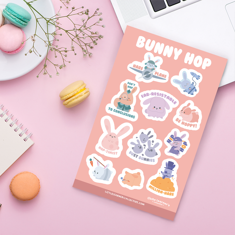 Bunny Hop Sticker Set