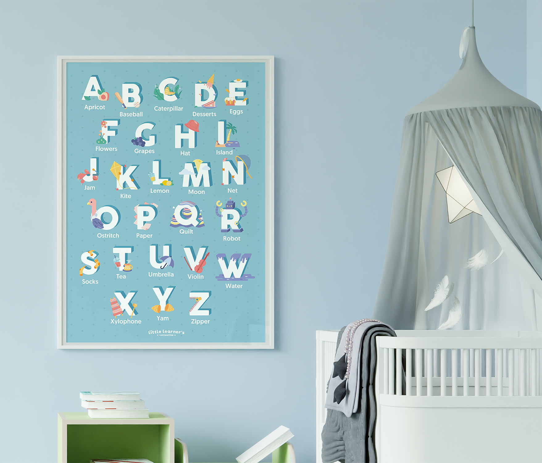 Object Alphabet Nursery Poster