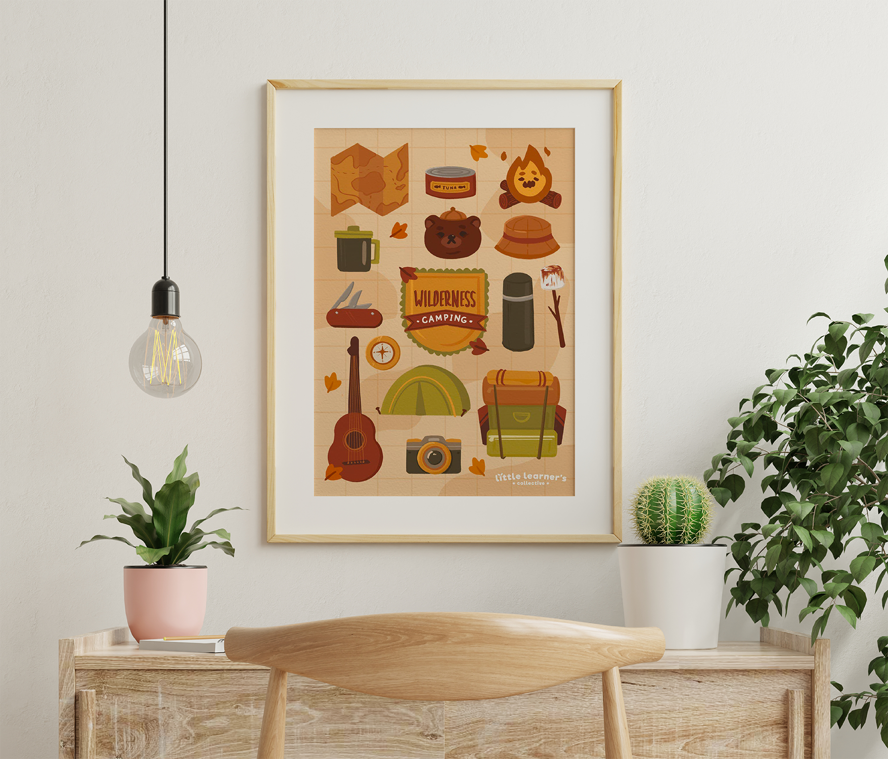 Lovely Items: Wilderness Camping Nursery Poster