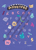 Load image into Gallery viewer, Monster Alphabet Nursery Poster