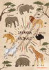 Go Wild! Savanna Nursery Poster