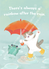 Happy Animals: There’s Always A Rainbow After The Rain Nursery Poster
