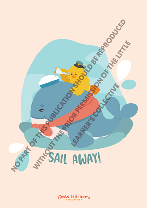 Little Scenes: Sail Away Nursery Poster