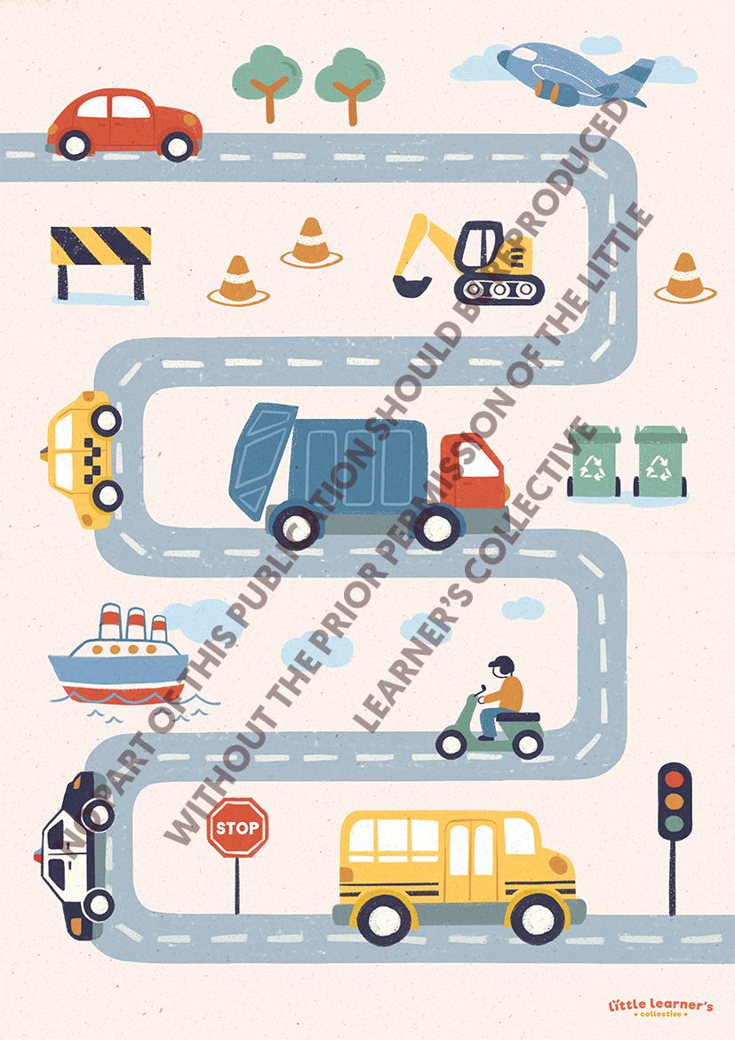 Transportation Nursery Poster