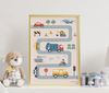 Load image into Gallery viewer, Transportation Nursery Poster