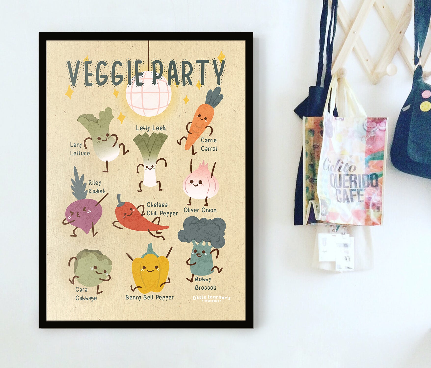 Fun Food: Veggie Party Nursery Poster